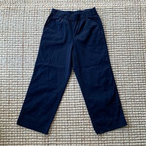 J. Crew Astrid wide leg chino in navy
